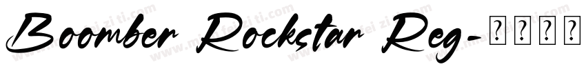 Boomber Rockstar Reg字体转换